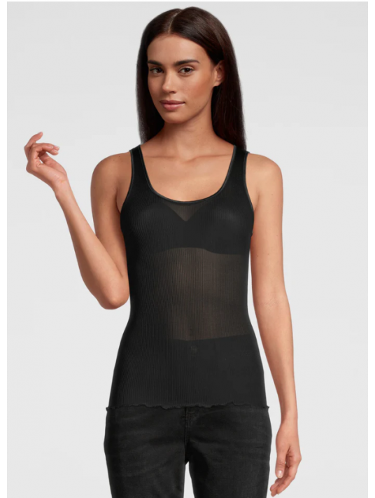 Oscalito Tank top black SILK