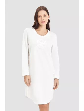 Feraud Chemise de nuit ivoire COTON