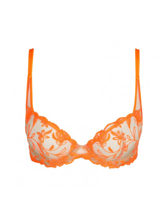 Sarda orange plunge bra SHAY