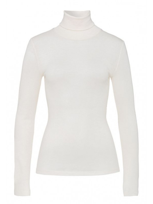 Long-sleeved turtleneck top WOOLEN SILK