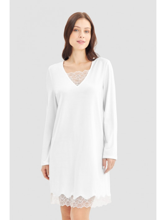 Feraud Chemise de nuit ivoire DENTELLE