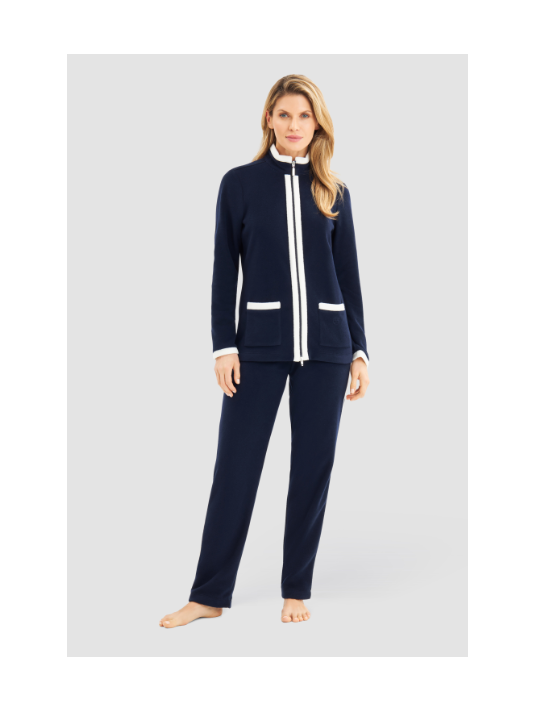 Feraud Long-sleeved pajamas dark blue FLEECE