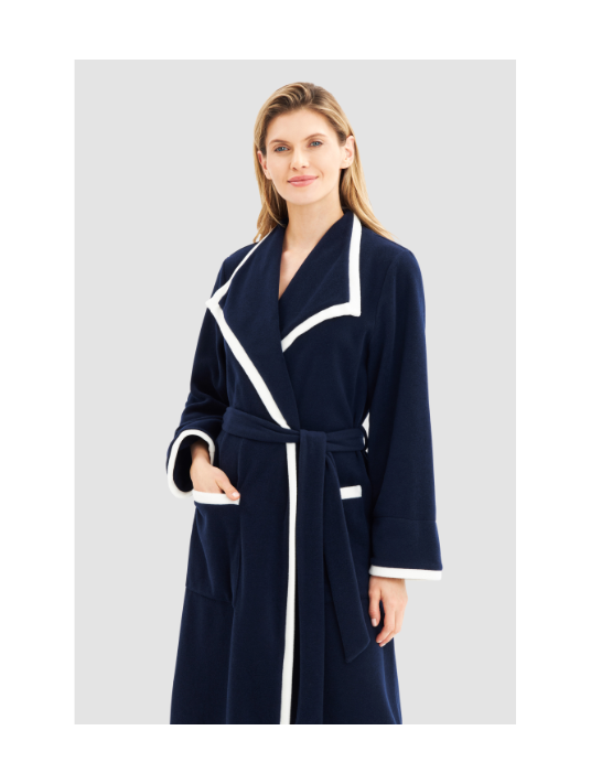 Feraud Fleece wrap-around dressing gown