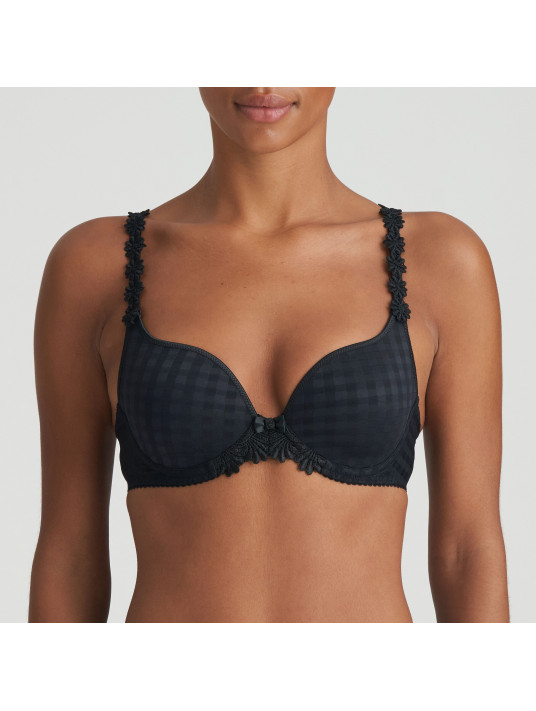 Marie JO Soutien-gorge rembourré coeur noir AVERO