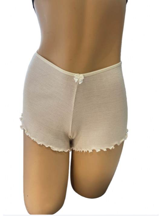 Ivory silk shorty MORETTA