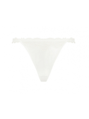 Sexy silk thong ivory SPLENDEUR SOIE