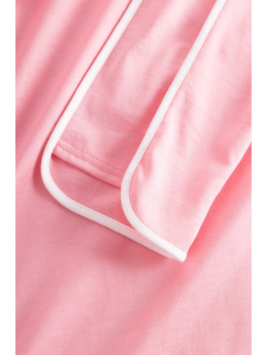 Feraud pink long sleeves cotton nightgown