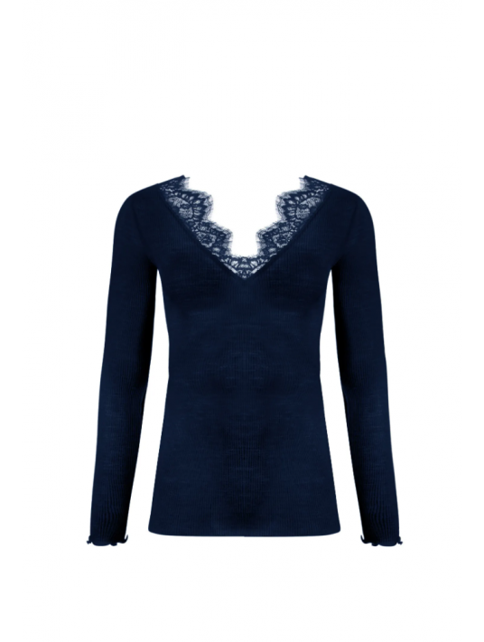 Lise Charmel Long-sleeved top blue PLAISIR CARESSE