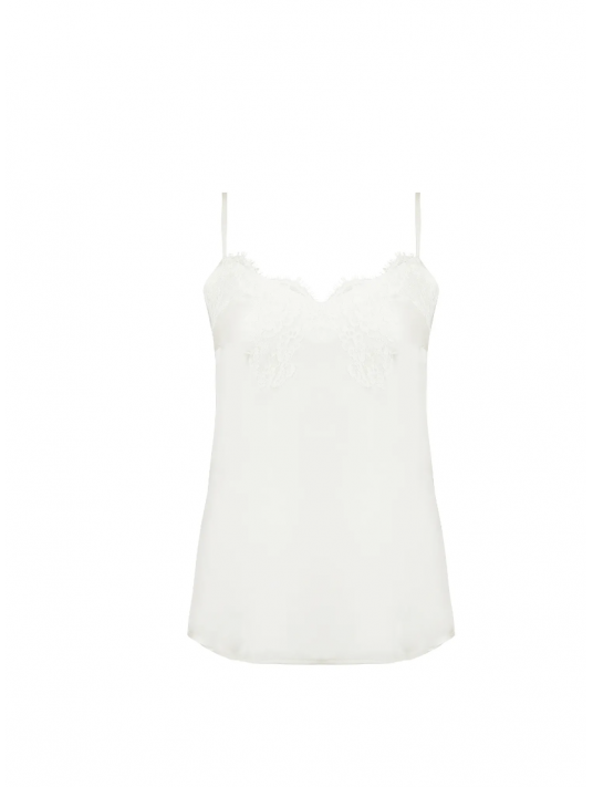 Lise charmel Ivory silk top SPLENDEUR SOIE