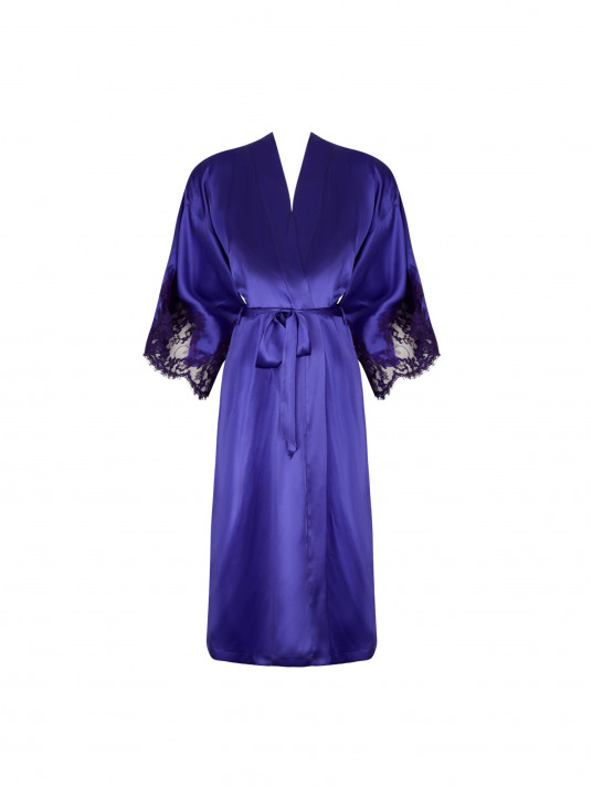 Lise charmel Silk dressing gown ocean SPLENDEUR SOIE