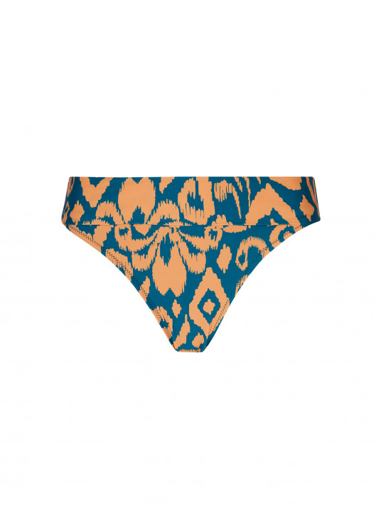 Antigel Cuffs bikini brief LA BALINAISE green orange ikat