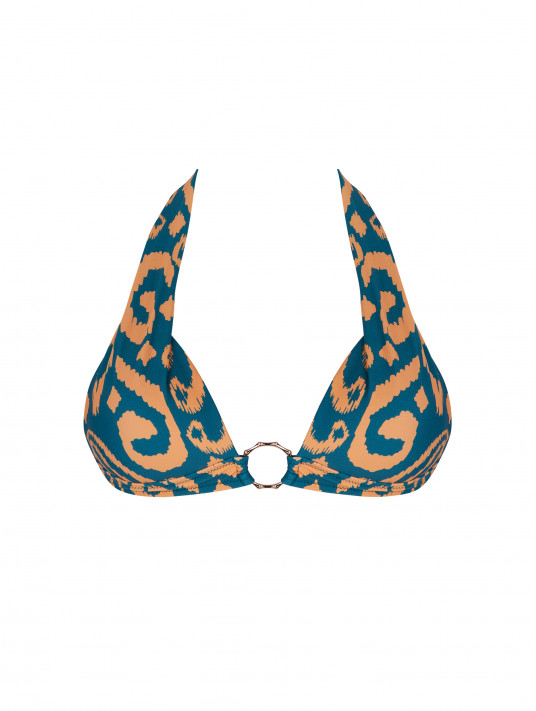 Antigel ikat print Padded bikini bra LA BALINAISE