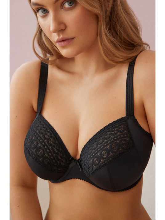 Prima Donna Deep plunge underwired bra black MONTARA