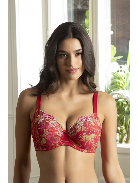 Lise charmel Soutien-gorge bien être FORET RUBIS