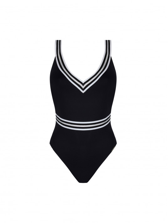 Lise charmel Maillot nageur maintien noir ENERGIE NAUTIQUE