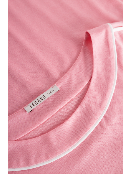 Feraud Pyjama manches courtes rose COTON