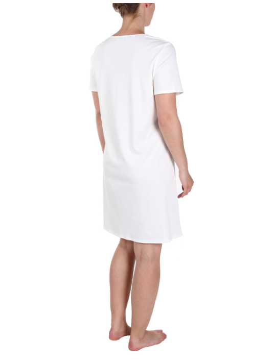 Feraud white Short sleeved cotton nightgown white HIGH CLASS