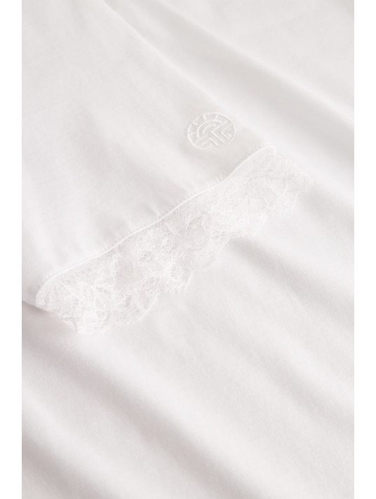 Feraud Pyjama manches courtes blanc en COTON